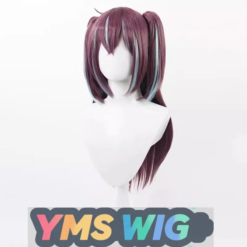 【PARRUCCA YMS】Parrucca cosplay con perle Akoya per diventare una ragazza magica con cuoio capelluto realistico e doppie code di cavallo