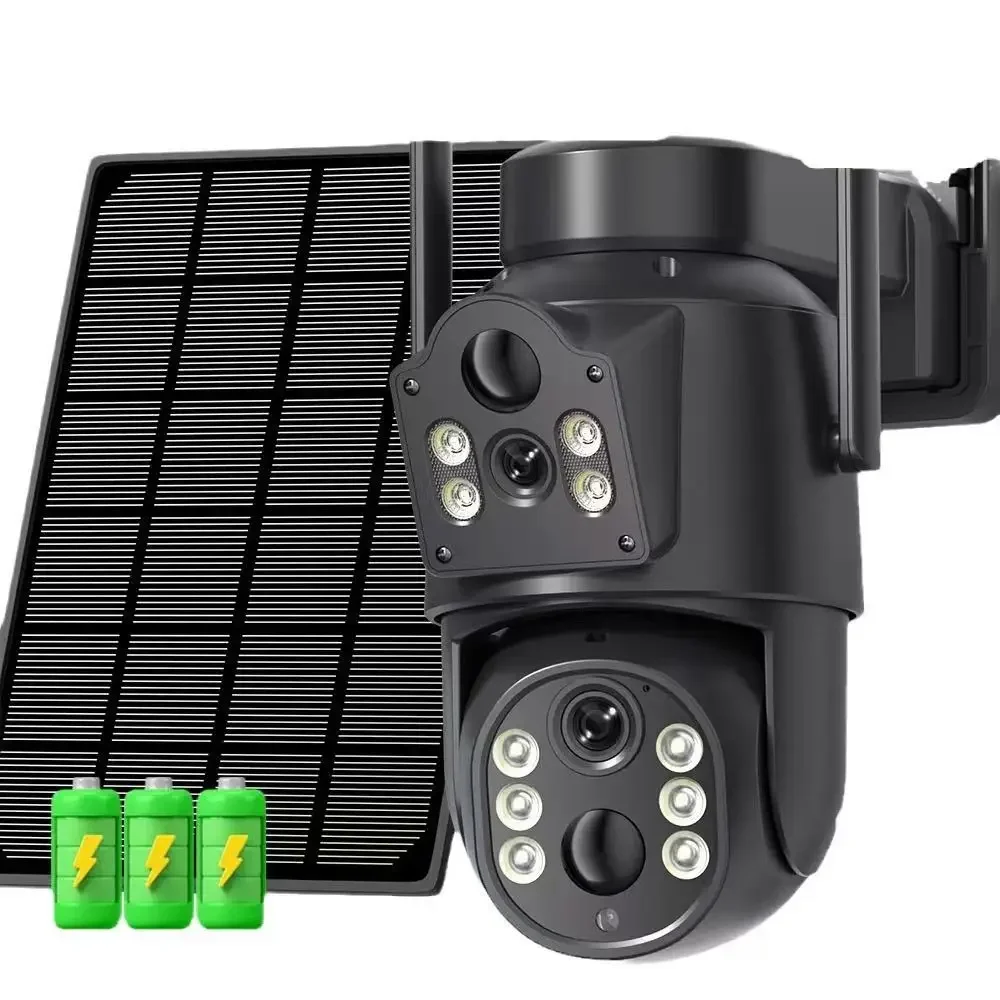 YYHC-4MP Solar Security Cameras Wireless Outdoor, 100% Wire-Free, 2.5K Battery Powered Camera, 360 View outdoor 4G Solar camera