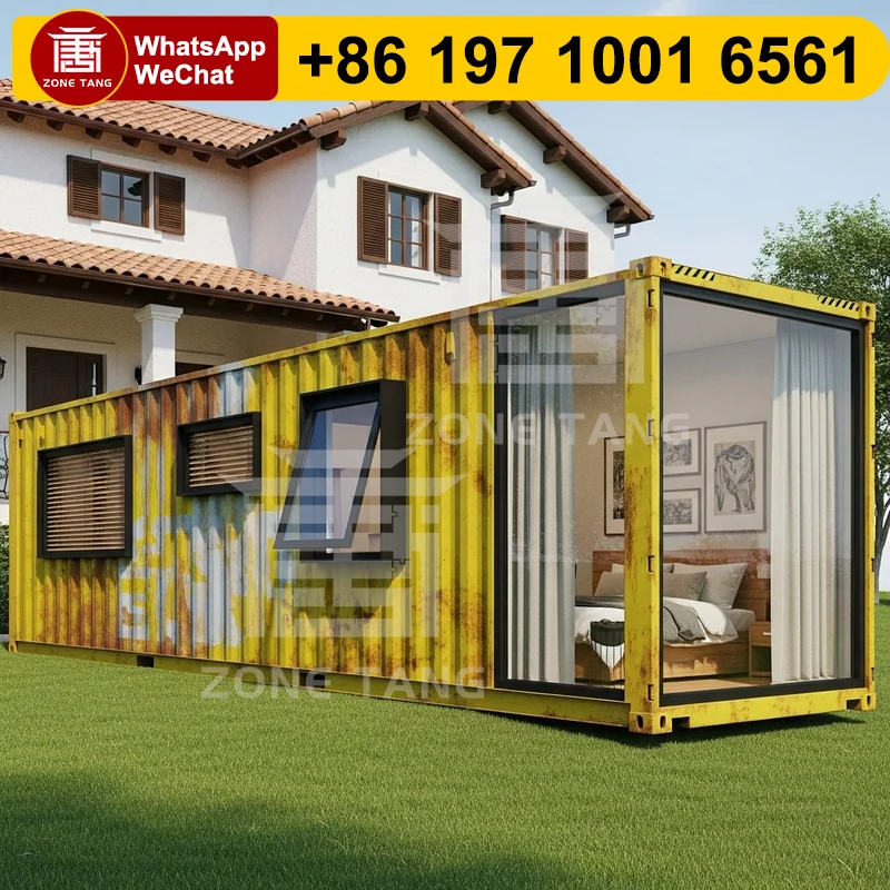 

40 Foot Container Home Flat Pack House Temporary Housing Small House Tiny Homes Building Affordable Manufactured Homes Kit Homes