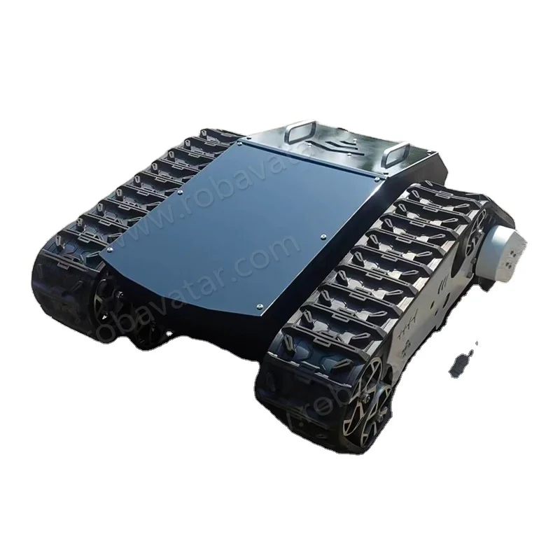 Tracked Mobile Robot Chassis with Christie Suspension and Matilda 4 Wheel Balance System for Superior Stability