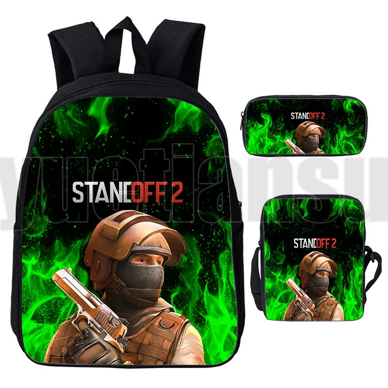 Funny Shooting Game Bag 3D Print Standoff 2 Schoolbags Hot Game Backpack Men Women Anime Harajuku Teenager Laptop Bag