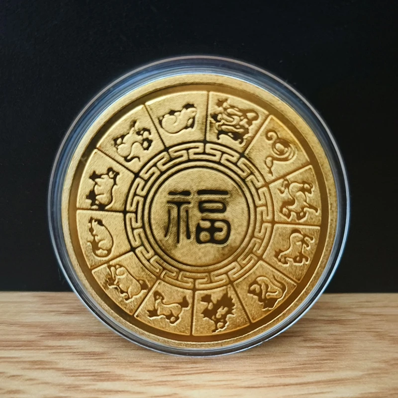 Chinese Culture Year Of The Snake Coins Collectibles Challenge Chinese Mascot Snake Commemorative Coin New Year Coins