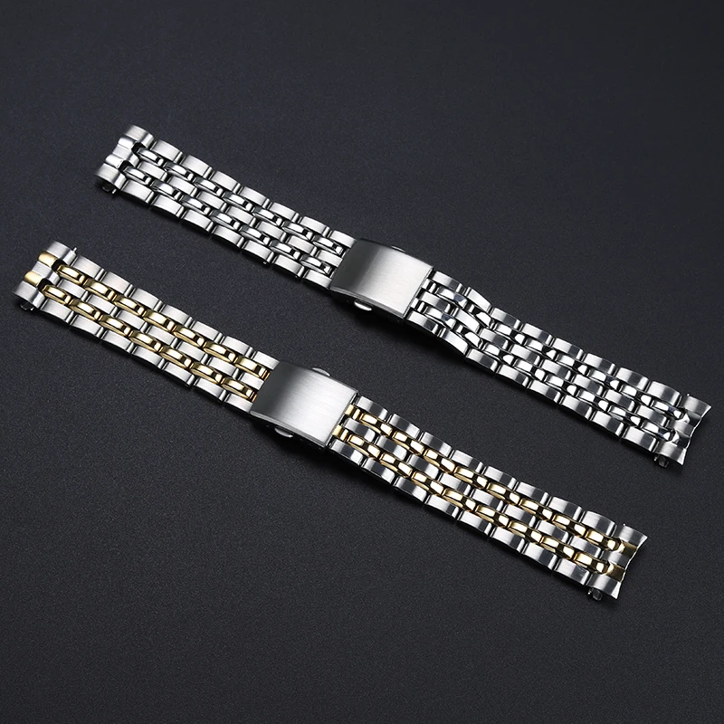 Arc Mouth Stainless Steel Watch Strap For TitonI Universe 777 787 797 Metal Watchband 19mm 20mm Waterproof Bracelet for Men