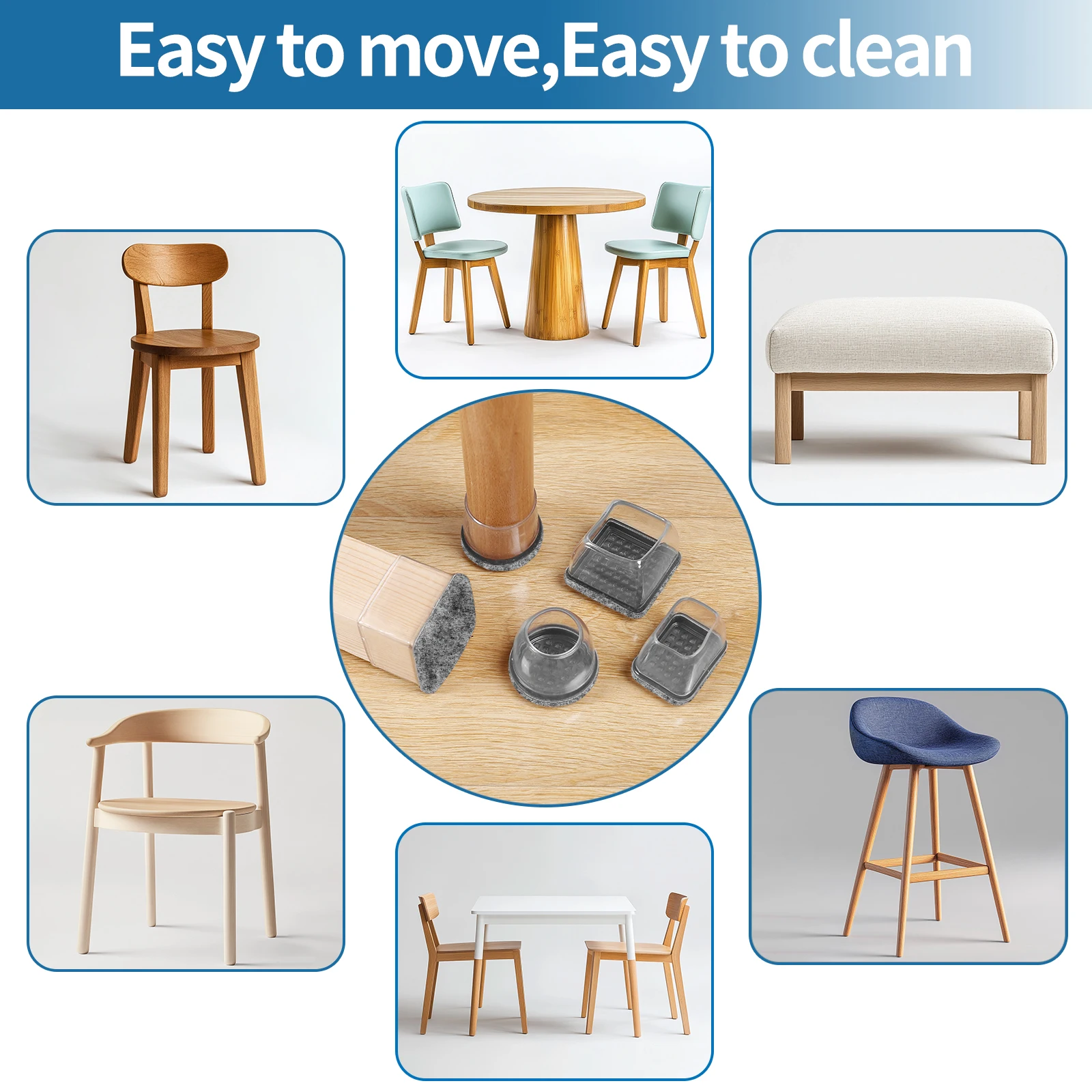 Рисунок 5 - силиконовые накладки на ножки стула