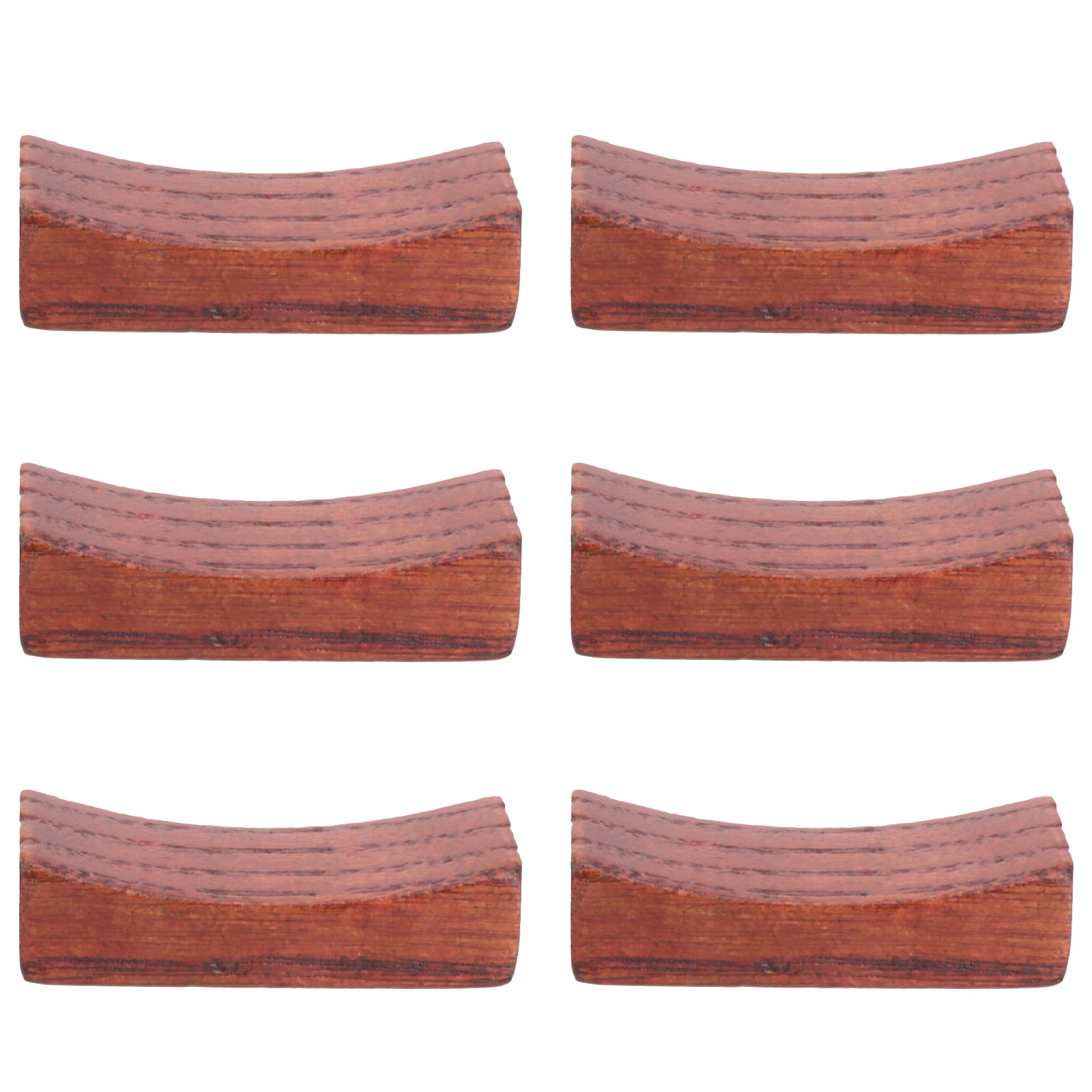 

6 pcs Chopsticks Holder Wooden Tableware Rest Stand Heavy Duty Fork Spoon Organizer Pillow Shape Solid Wood For Home Wedding