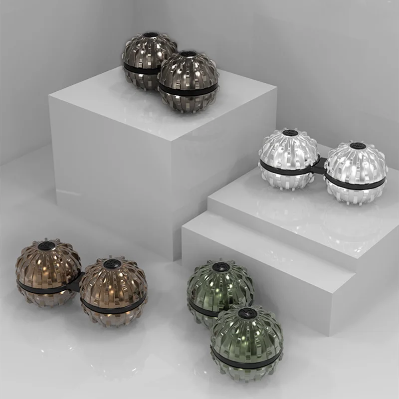 Boule de Massage monobloc en métal LT, boule rotative de décompression Kirsite, jouet EDC Fidget Spinner, balle de décompression