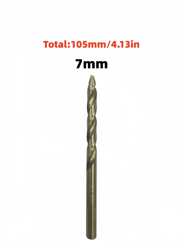 1PC 7mm HSS Step Twist Drill Bit Sharp Cutting Tip Drill Bit for Wood PVC Acrylic Soft Metal Drilling