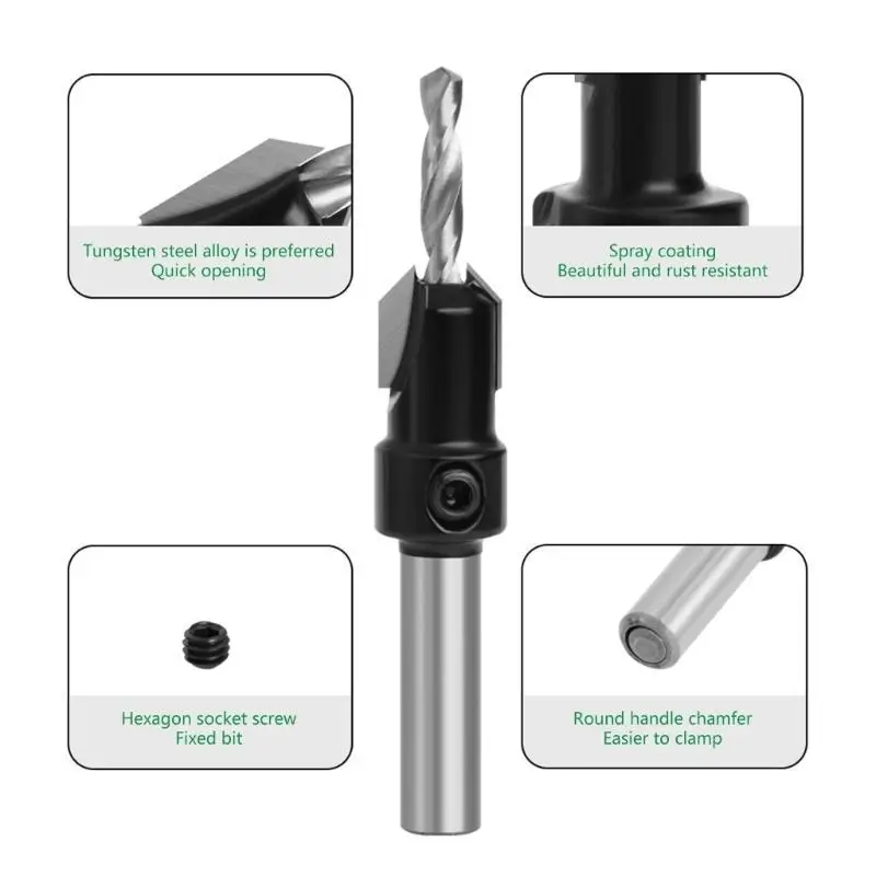 652F CONTERSINK DRILLWIRKING WOODWORKING DRILLING DRILLIN