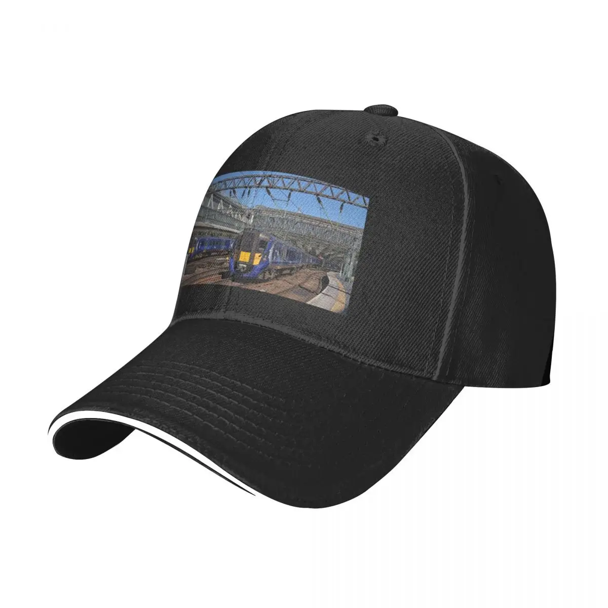 Scotrail Class 380 trains at Glasgow Central Station Baseball Cap Fashion Beach Anime Hat Luxury Cap Hats Man Women's