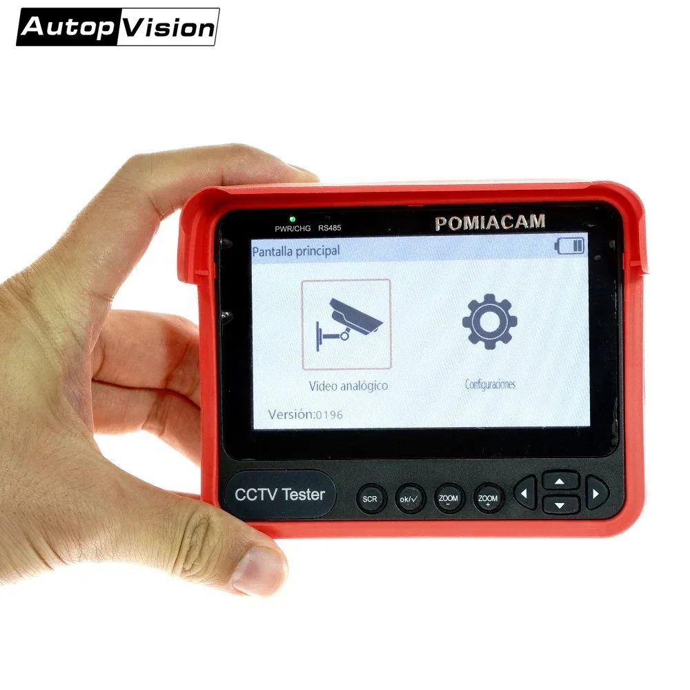 DT-V70 CCTV Tester 4.3” Wrist Tester Monitor 5MP HD Analog Support CVBS/CVI/TVI/AHD Automatic Adaptation Testing