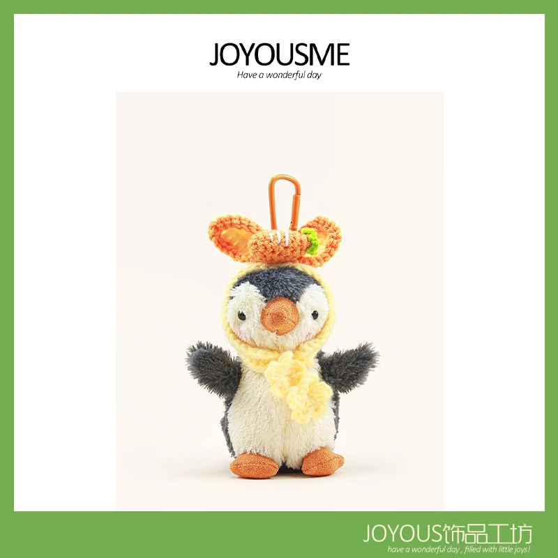 

JOYOUSME Exquisite Doll Keychain Kawaii Flower Scarf Penguin Doll Backpack Pendant Schoolbag Accessories Keychains Decoration