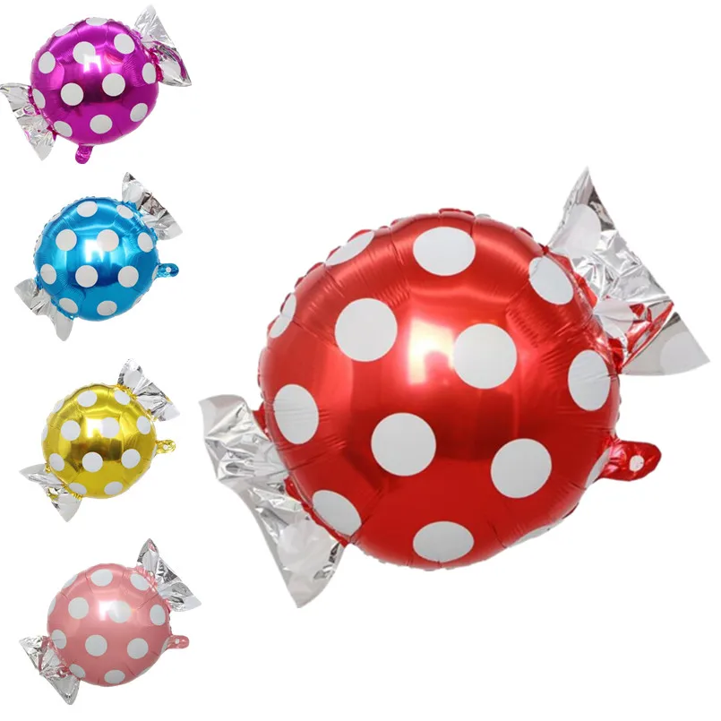

18 inch Candy Aluminum Balloon Children's Birthday Party Decoration Balloon Lollipop Aluminum Foil Balloon Kids