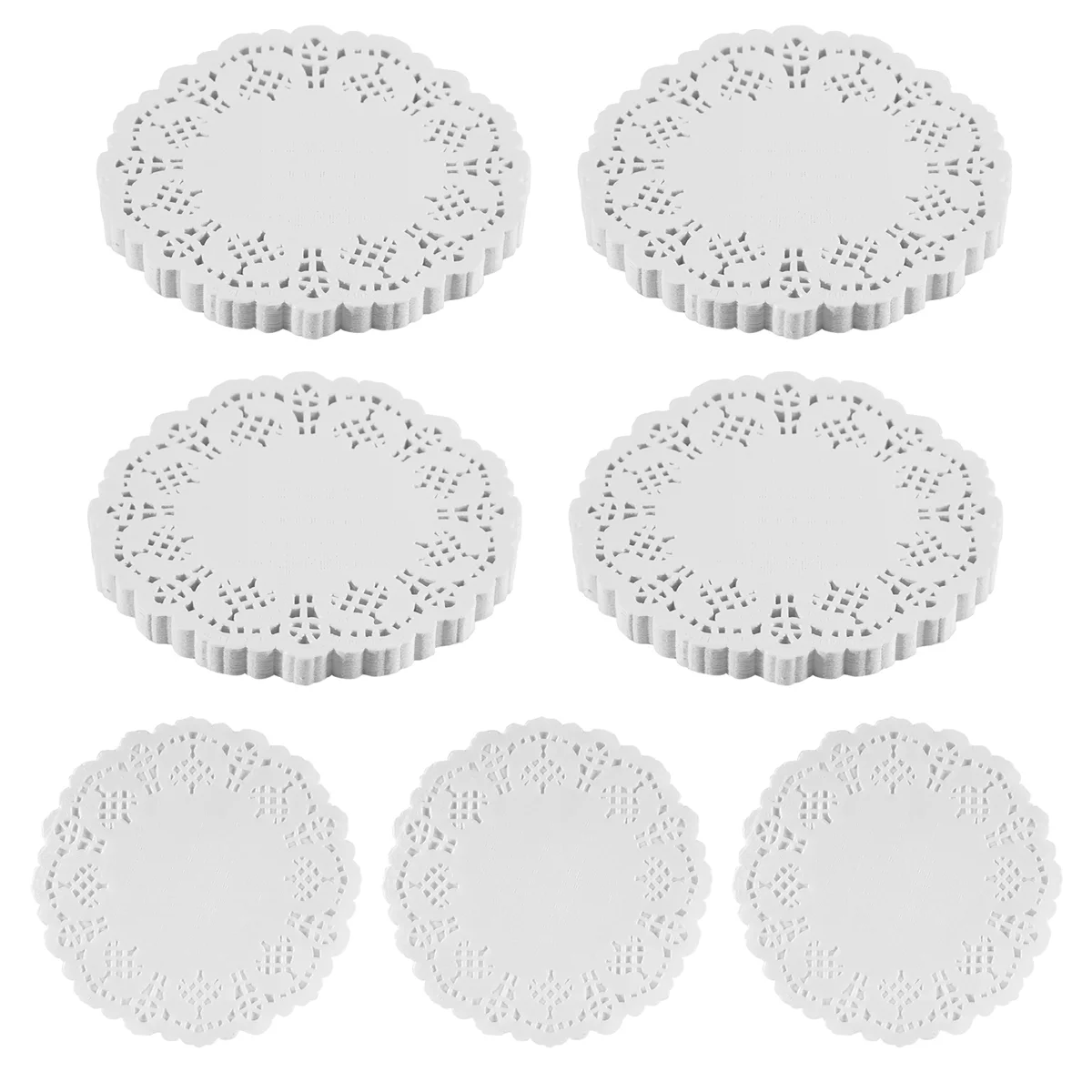 ABPO Кружевные салфетки, бумага, 100 шт., 4,5-дюймовые декоративные круглые салфетки, салфетки для торта, десерты, выпечки, посуда, дисплей
