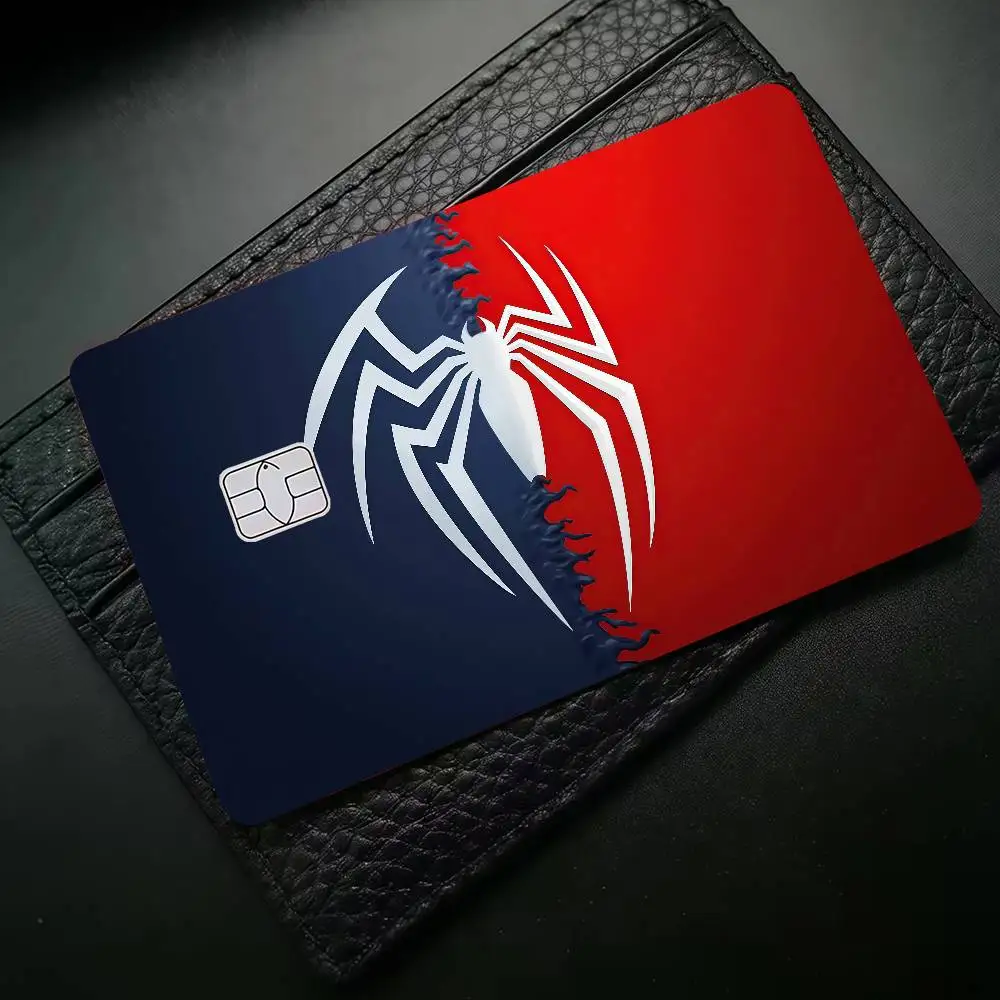 المنتقمون خارقة S-سبايدرمان أنيمي الكرتون 1 مجموعة من 4 قطعة فيلم لاصق الجلد لبطاقة الائتمان بطاقة حافلة البنك الخصم