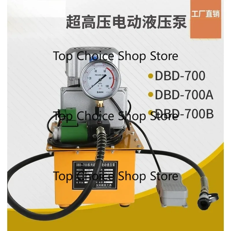 Ultra high pressure electric pump, high pressure oil pump, single circuit foot operated electric pump