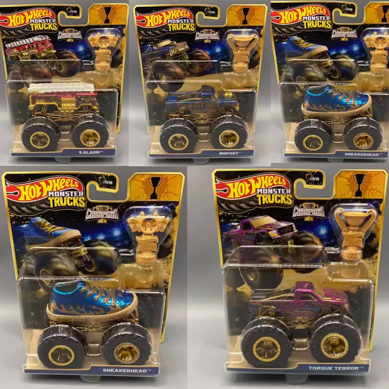 

Коллекционные модели машинок Hot Wheels Monster Trucks 2026: Новые литые металлические модели 5 Alarm Sneakerhead Torque Terror