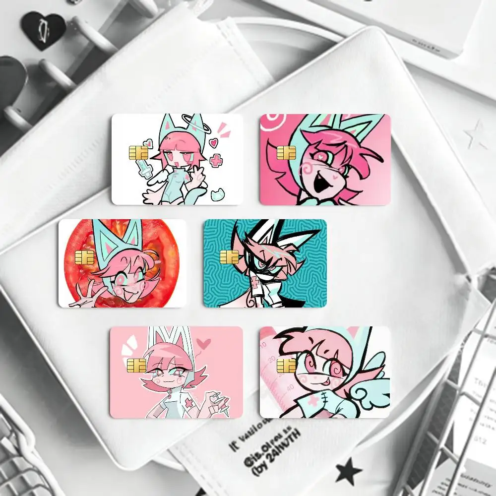 P-Psychocuties Strawberry  Card HD Stickers Game Card Decal Card Matte Film Skin Small Chip Waterproof Sticker