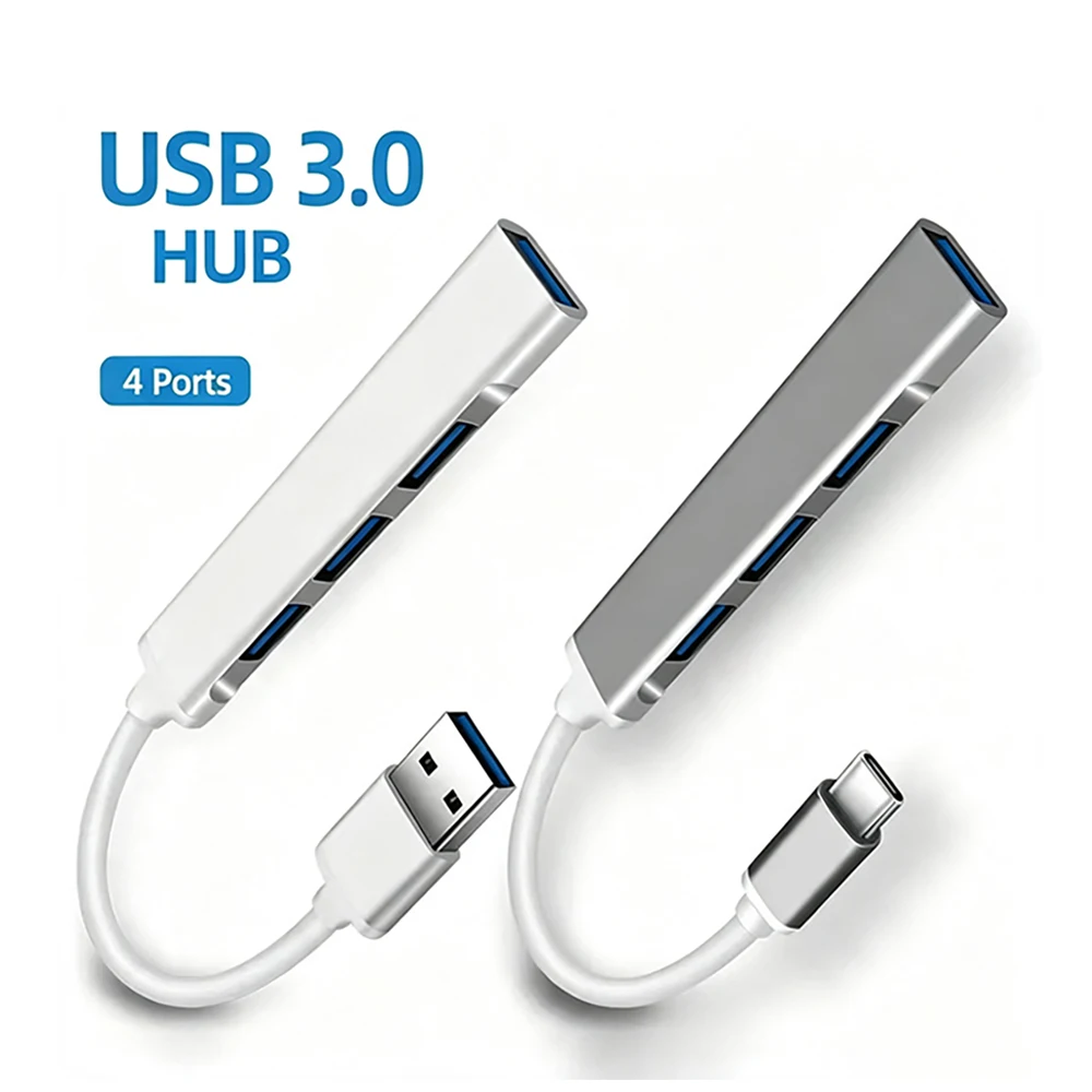 USB-Hub 3.0 Typ C 3.0 4-Port-Multi-Splitter-Adapter OTG für Xiaomi Lenovo Macbook Pro 13 15 Air Pro PC Computerzubehör – Detail 4