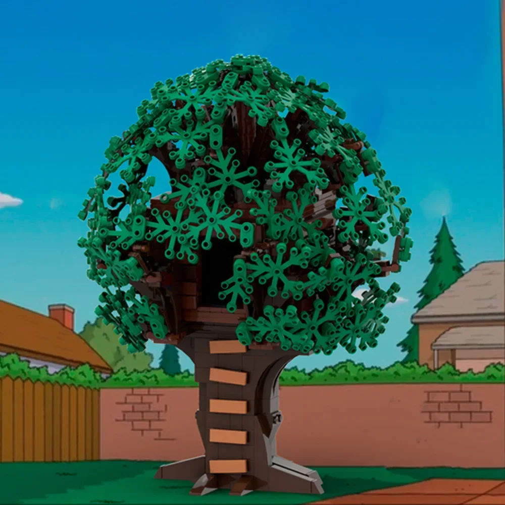 Gobricks MOC Bart's Treehouse Building Block The Simpsoned Treehouse Bricks Toys Gift