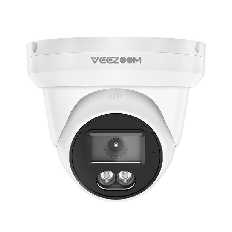 

2026 Outdoor Colorful Night Vision Cctv Security Turret Poe Camera Human Vehicle Detection 8MP Eyeball PoE IP Camera