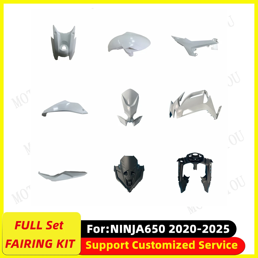 

Motorcycle Plastic full Fairing Kit fit for Kawasaki NINIJA650 ZX650 2020 2021 2022 2023 2024 2025 Bodywork Kit Unpainted