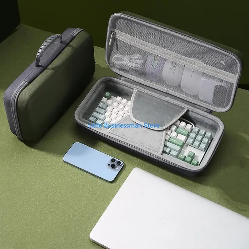 Tastatur-Tragetasche mit stabiler Aufbewahrungsschale, weichem Innenfutter und Zubehörtasche für den täglichen Transport und die – Detail 7
