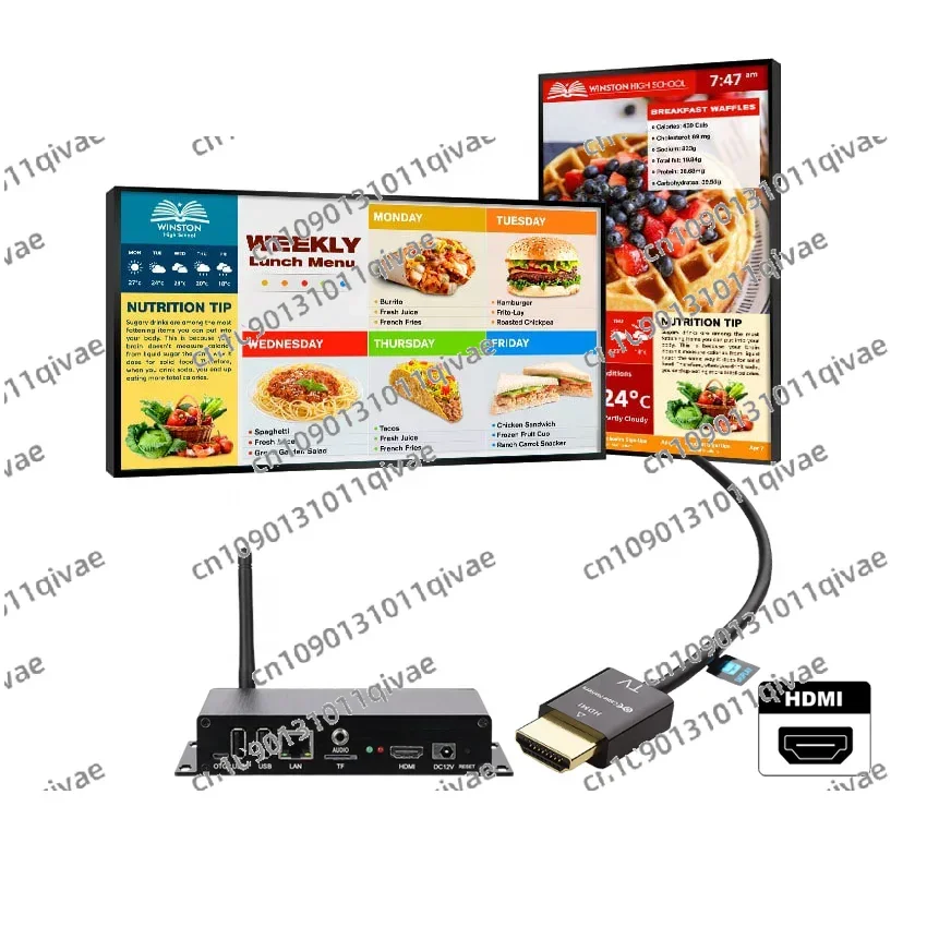 

hot sale Indoor advertising free cloud based CMS digital signage media player box for digital menu boards