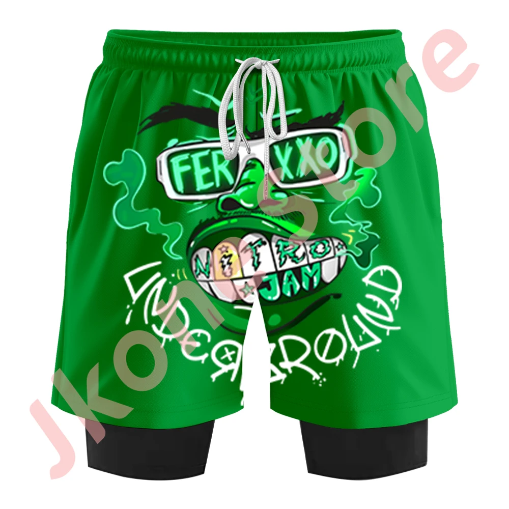 Feid Ferxxo Nitro Jam Tour Merch Shorts Pants Summer Cospaly Women Men Fashion Casual Streetwear