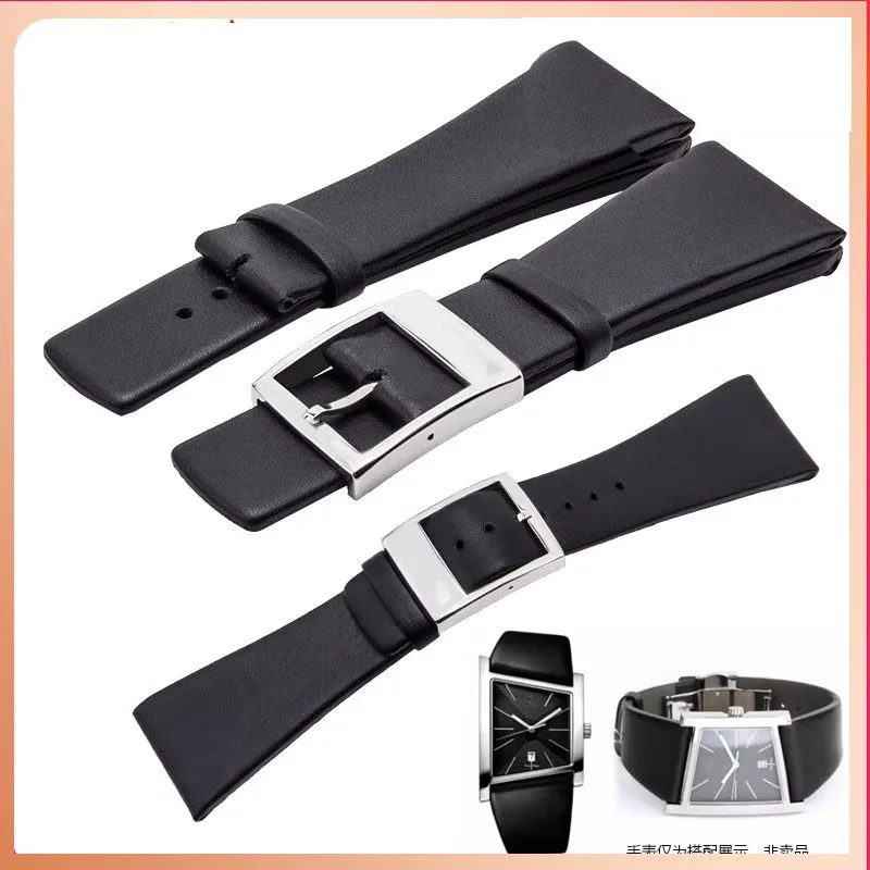 True Cowhide Watch Strap For CK Calvin Klein K0Q21107 K0Q21120 Series Large Men's Watch Chain 28MM Bracelet