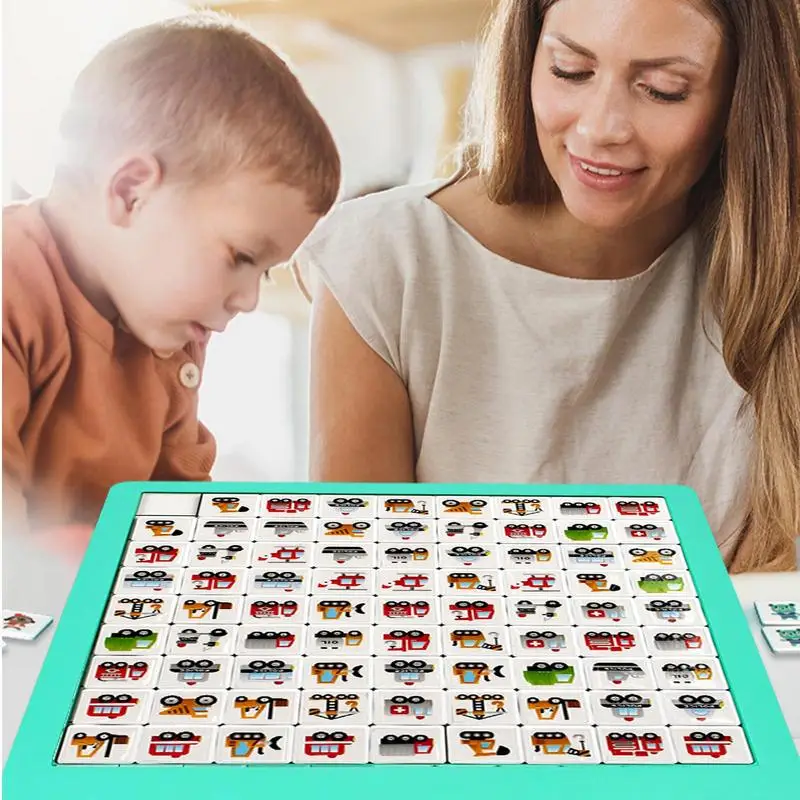 Gioco di carte abbinato per bambini con motivi ricchi puzzle divertenti per bambini abilità motorie fini giocattoli Montessori giochi da tavolo per bambini