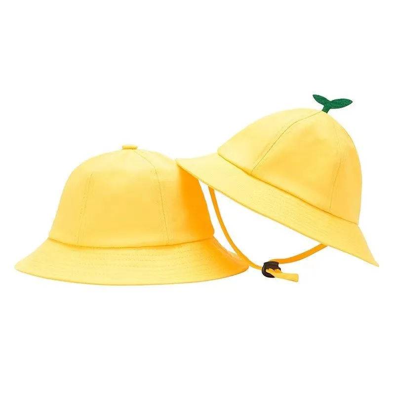Cotton Bucket Hat Children Sunscreen Outdoor Caps Boys Girls Print Panama Hat Beach Fishing Bonnets For 1-10 Years Old Kids
