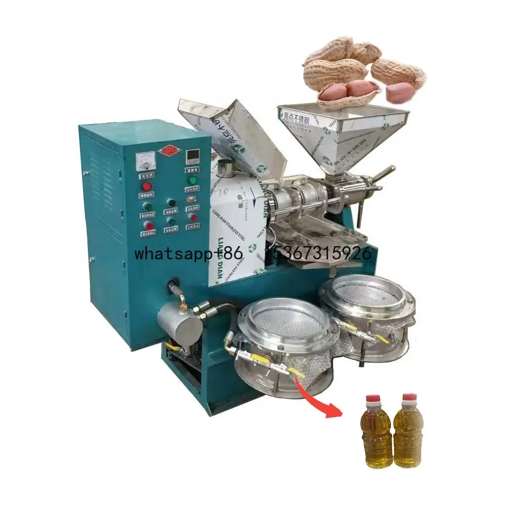 pressing 80-160kg/hour oil press Good Performance spiral oil press automatic coconut oil mill machine HJ-PR80