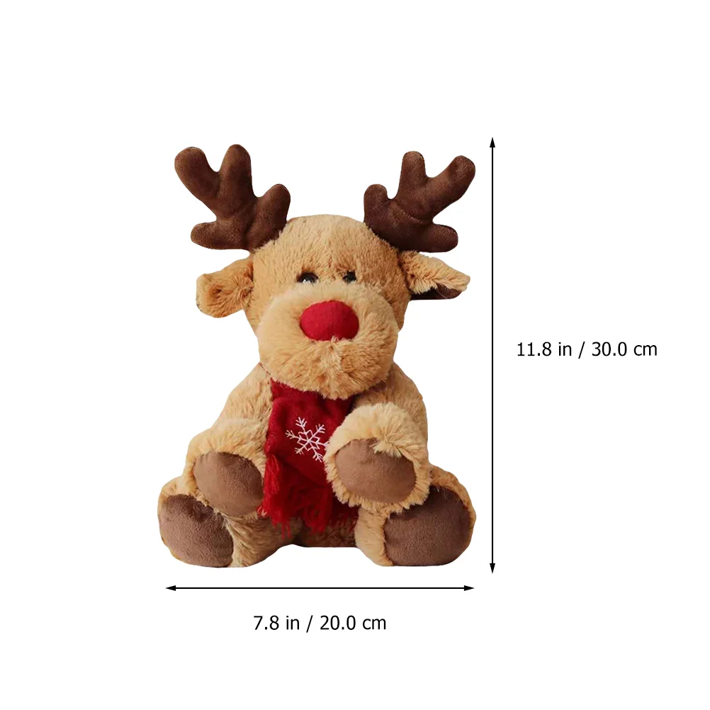 Gifts for Stocking Stuffers Christmas Elk Lovely Xmas Deer Dolls Decorate Party Adornment Brown