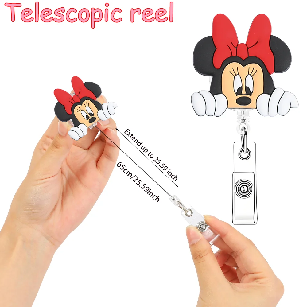 ديزني ميني تلسكوبي ممرضة طبيب شارة التمرير كليب مستشفى الطبية طالب معرف حامل المفاتيح