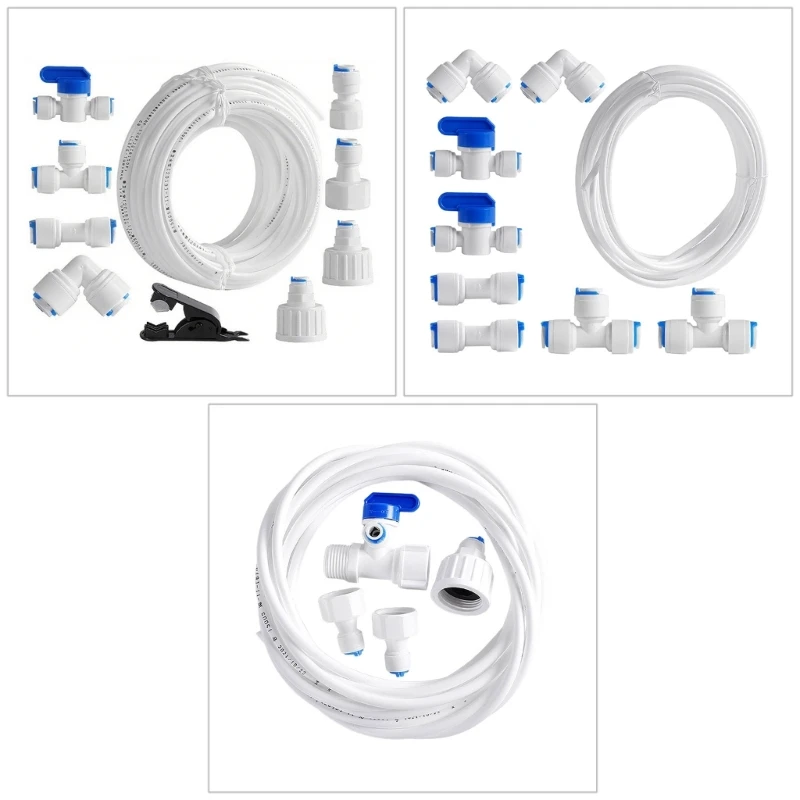 J2HB Water Purification Fittings Assembly Connection Set Convenient Water Hose Set