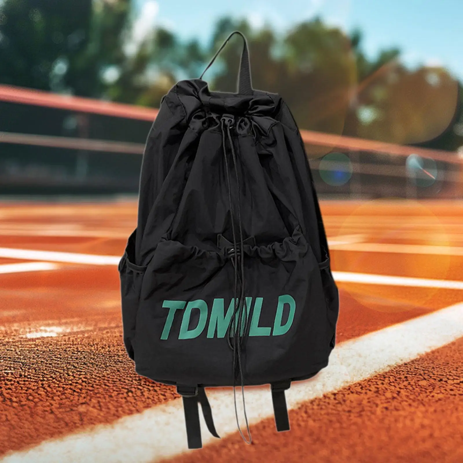 Drawstring Backpack Water Resistant Casual Sack Beach Sports Sackpack Drawstring Bag for Camping Hiking Outdoor Travel Yoga view 4