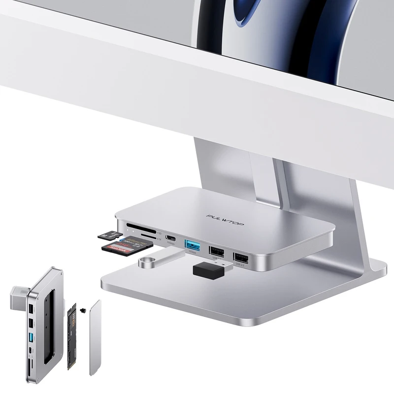 OEM Replacement USB C HUB for iMac 24-inch 2021 with  M.2 10G NVME SATA Enclosure
