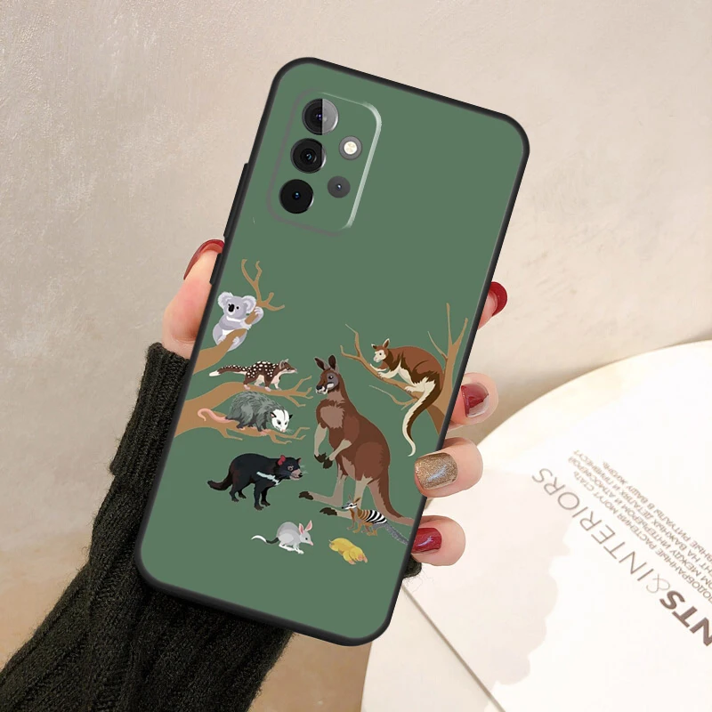 Cute Kangaroo Case For Samsung Galaxy A14 A34 A54 A52 A72 A12 A22 A32 A11 A31 A51 A71 A13 A33 A53 A23