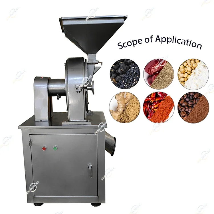 

Dried Spice Flour Fibers Crusher Cassava Chips Sheet Soybean Grinder Dry Powder Grinding Machine Mill