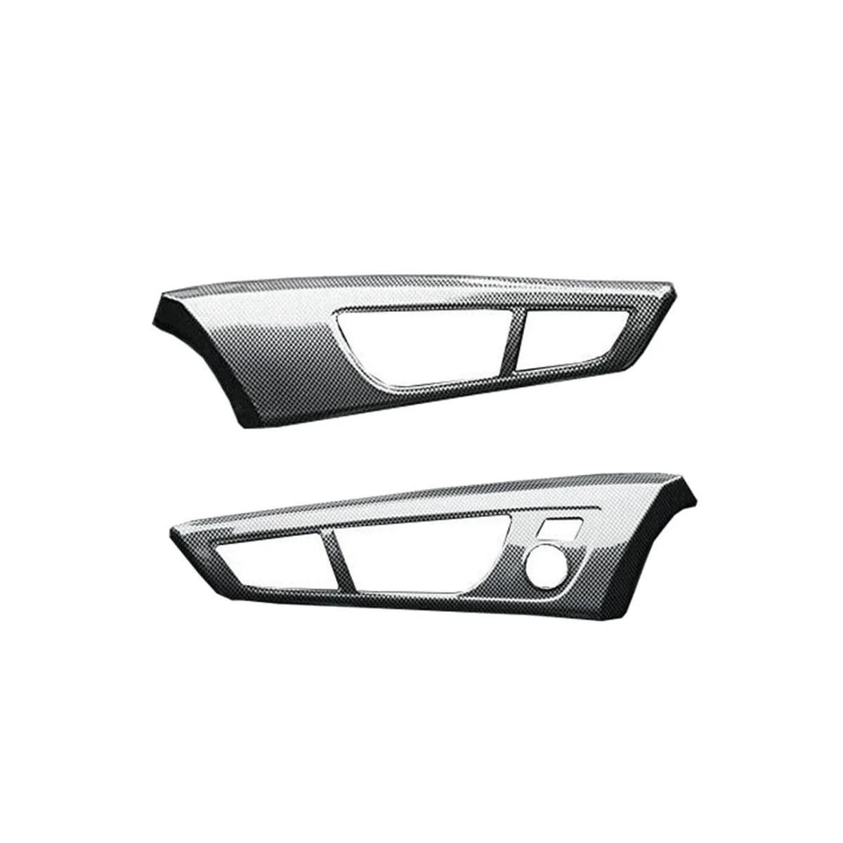 2Pcs Interior Inner Door Handle Cover Trim Panel Strip Decoration for 2011-2017