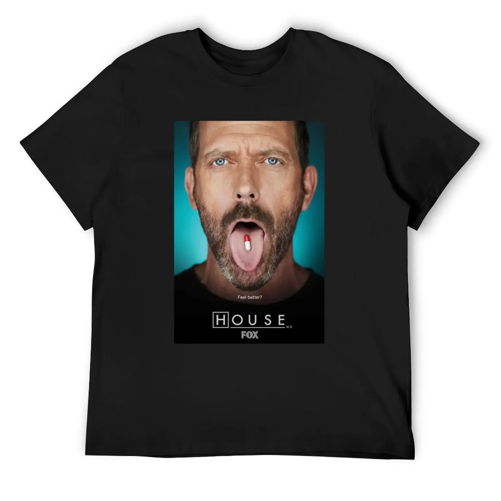 

House md promo image poster T-Shirt graphic shirts plain topping men clothes
