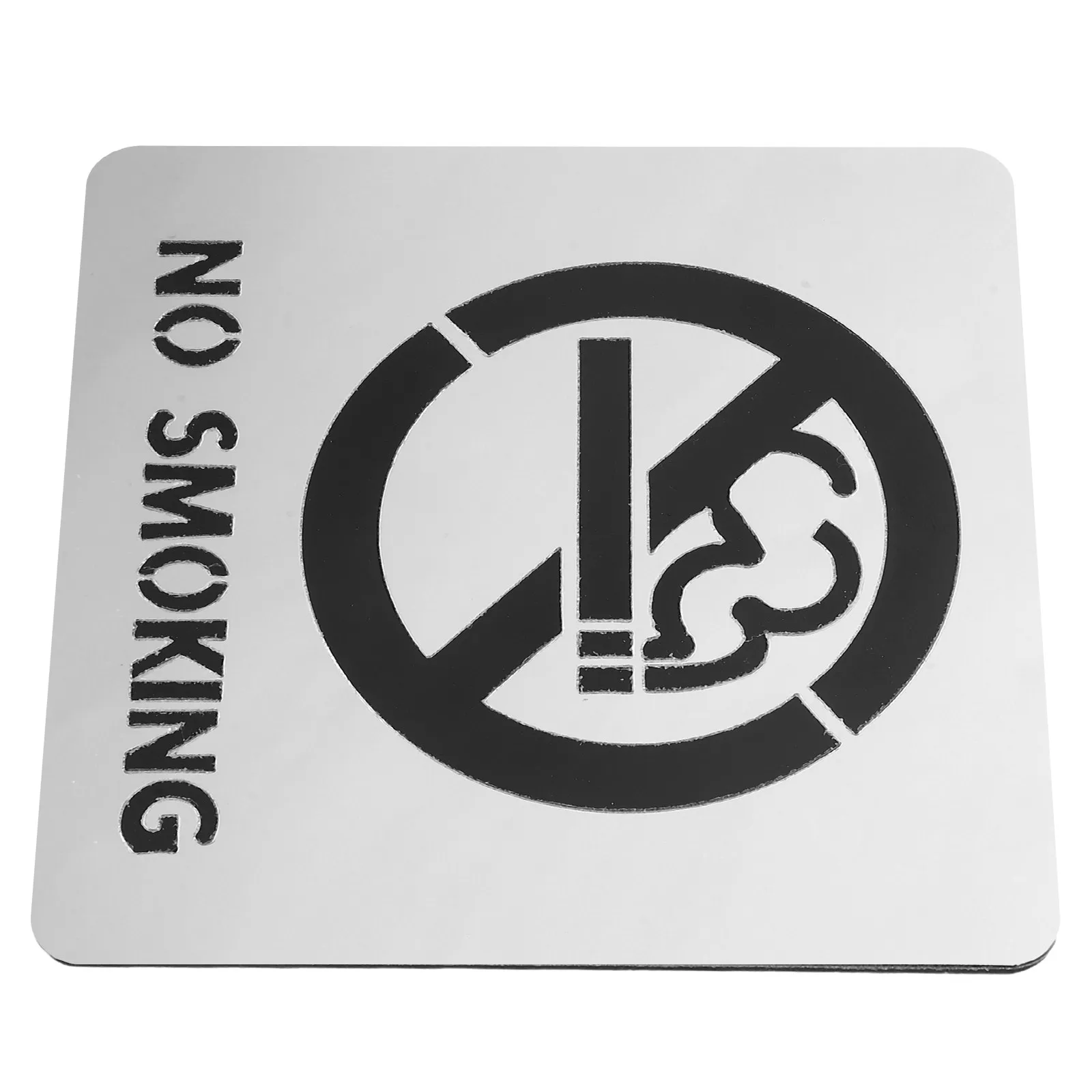 No Smoking Sign Waterproof Acrylic Self Adhesive Label for Business Office Public Areas Restrooms No Smoking Signs for Table