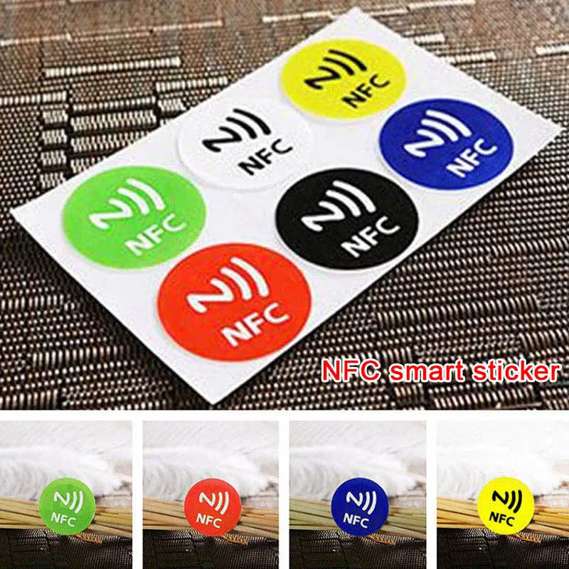 Smart NFC Tags Stickers Chip Adhesive 144  13.56MHZ Durable For Mobile Phone Smart NFC Tags Stickers Durable  Mobile Phone