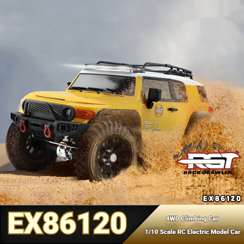 RGT 1/10 EX86120 Remote Control Four-Wheel Drive Electric Climbing Simulation Desert Off-Road Vehicle Model Toy RC Car