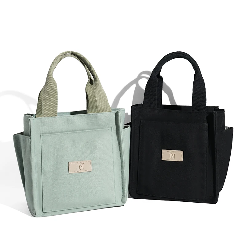 

New Trendy High Quality Office Ladies Tote Bags Storage Shopper Bag University Girls Bookbag Female Canvas Handbags for School