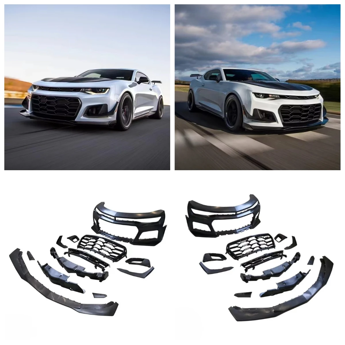 

STROVAN 1LE ZL1 Style Body Kit Front Bumper Lip Car Bumper Auto Accessories for Camaro 2016-2018