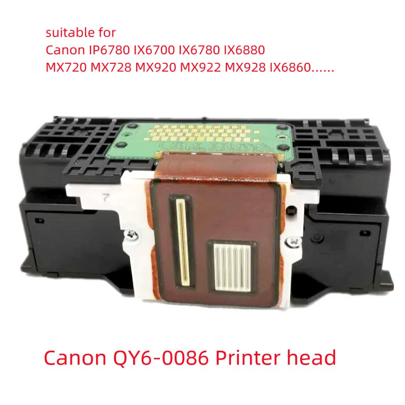 

Printhead QY6-0086 Printer Head for Canon IX6700 IX6780 IX6860 IX6880 IP6780 MX720 MX728 MX920 MX922 MX928 Print Heads Nozzles