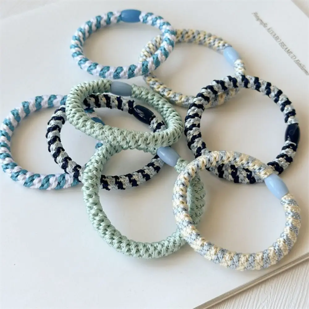 8pcs/Set Hair Tie Basic Hair Rope Set Ponytail Holder Cute Hair Ring Rubber Band Korean Style Hair Accessories