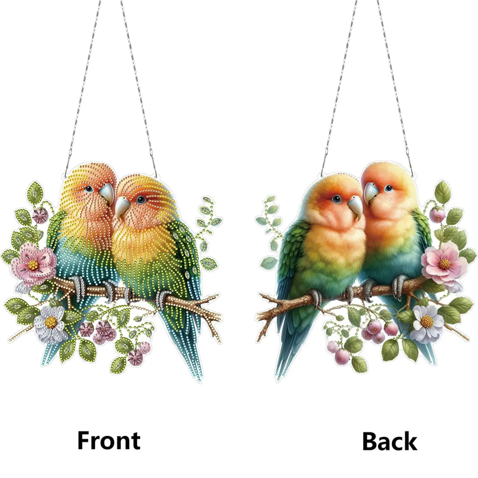 

Acrylic Special Shape Birds 5D DIY Diamond Painting Dots Pendant Diamond Painting Ornaments Diamond Painting Hanging Pendant