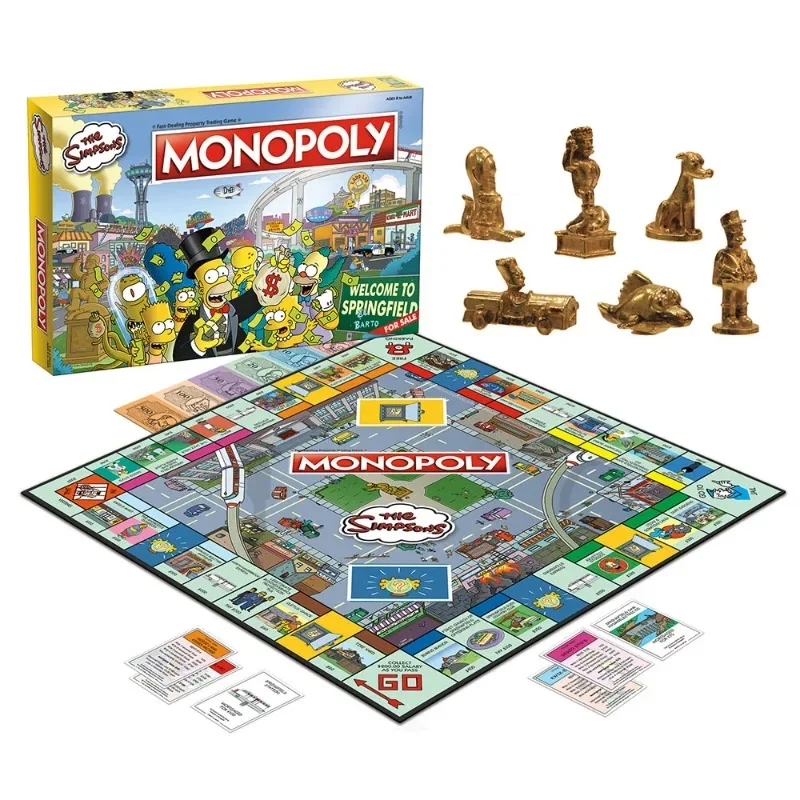 MONOPOLY The Simpsons Board Game Based on Fox Series The Simpsons Themed Classic Monopoly Game